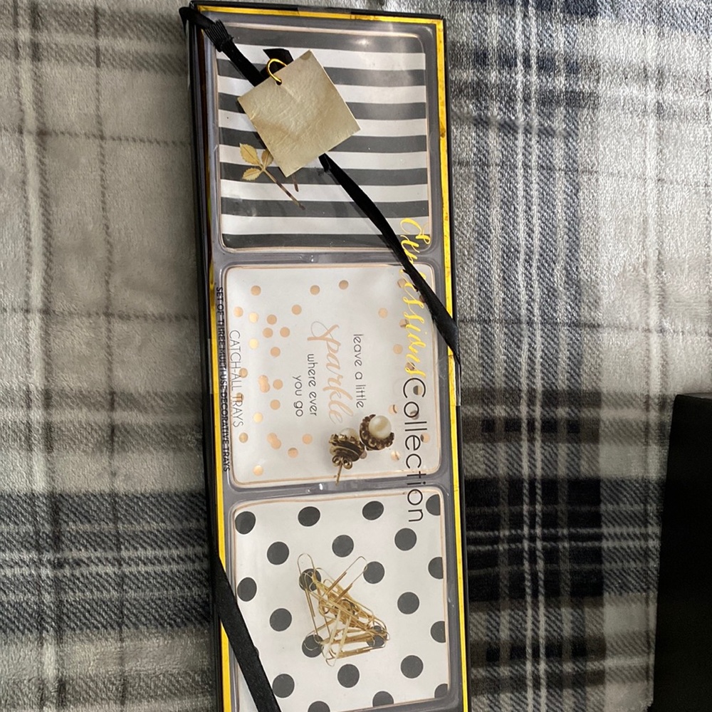 Set of multi use decorative trays